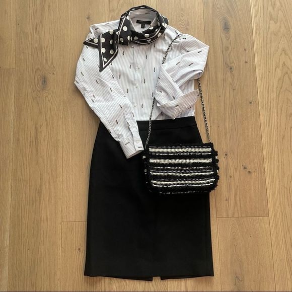 JCREW PENCIL SKIRT #2 in black - Picture 1 of 11